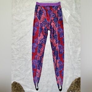 Versace Pink and Blue Patterned Leggings